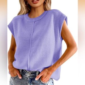 NWOT Sleeveless Sweater in Beautiful Lavender